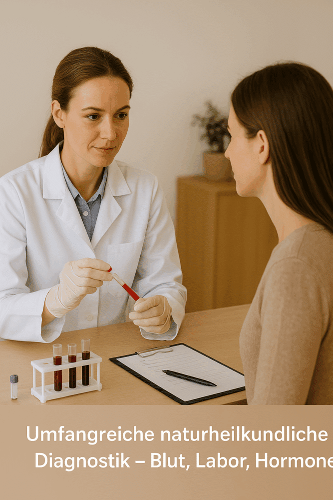 „Umfangreiche naturheilkundliche Diagnostik – Blut, Labor, Hormone“