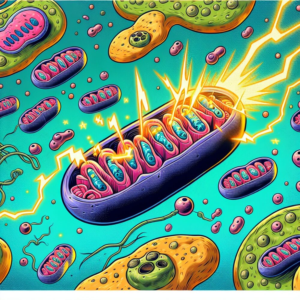 Mitochondrien in der Zelle Illustration