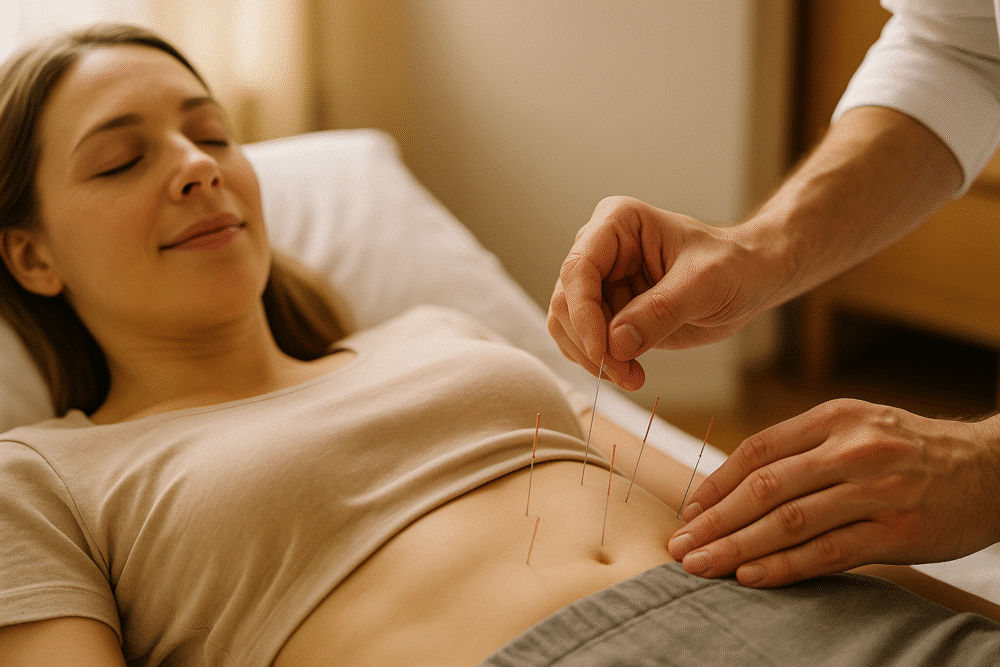 Akupunktur-an-Bauchpunkte