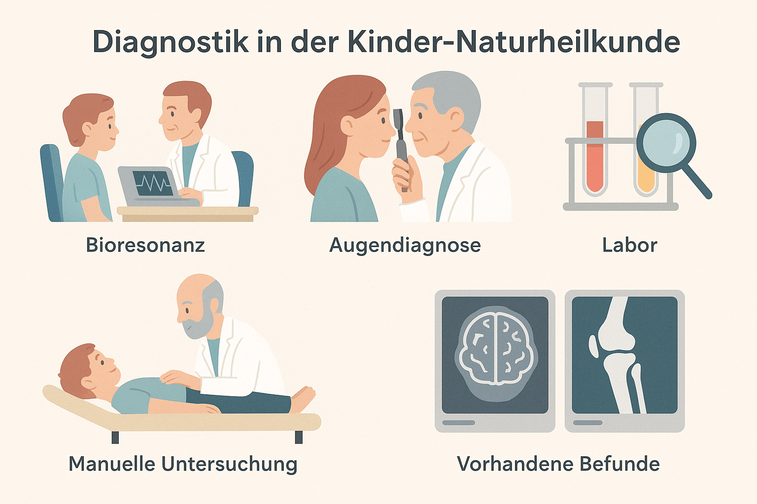 Kinder Naturheilkunde startet mit der Diagnose