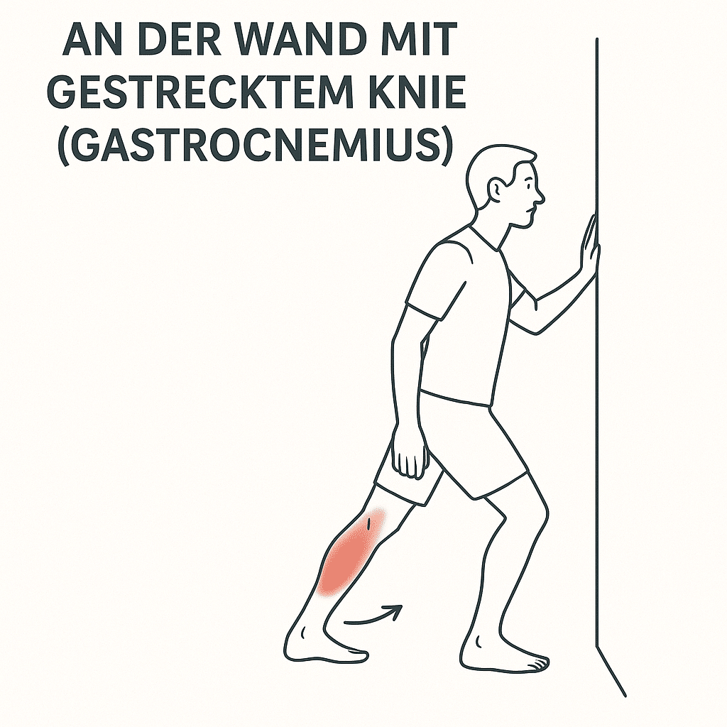 Waden-Dehnung-an-der-Wand