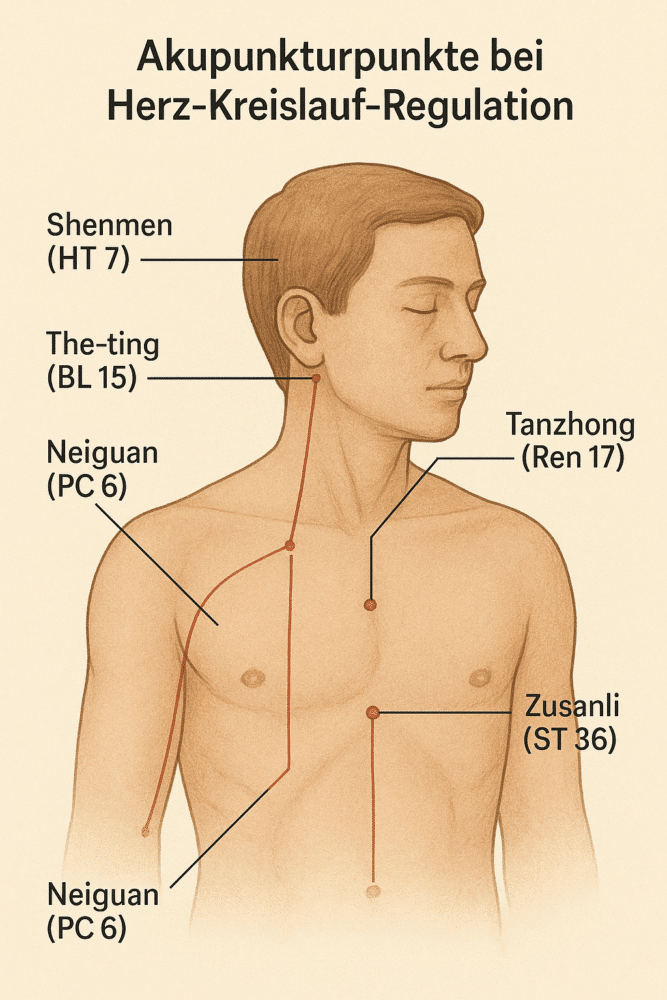 „Akupunkturpunkte bei Herz-Kreislauf-Regulation“