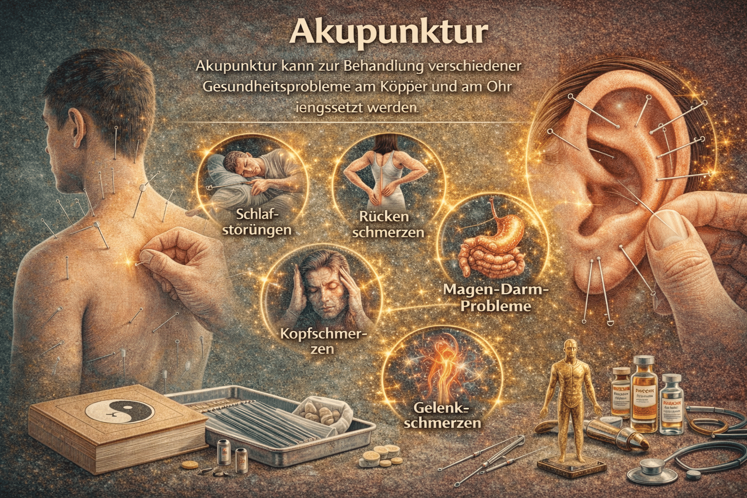 Akupunktur und ihre Anwendungen - Beispieldiagnosen