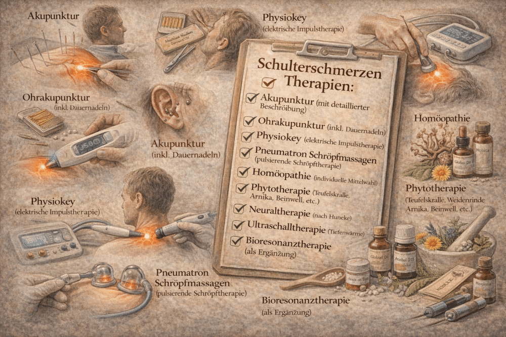 Schulterschmerzen - Therapiespektrum in meiner Praxis