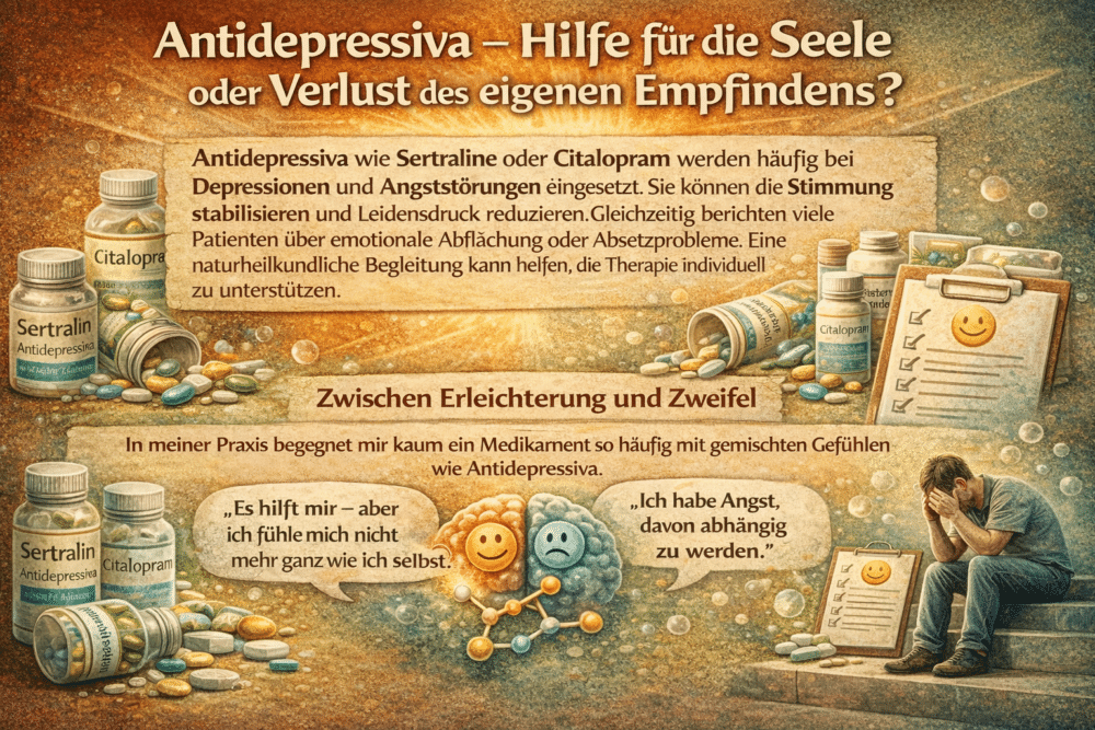 Antidepressiva - Hilfe oder Verlust - Naturheilkundliche Unterstützung